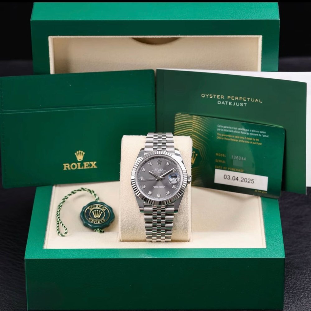DATEJUST 41 | Slate Diamond Dial Jubilee 126334 （SOLD OUT) - Prestige Watches AU