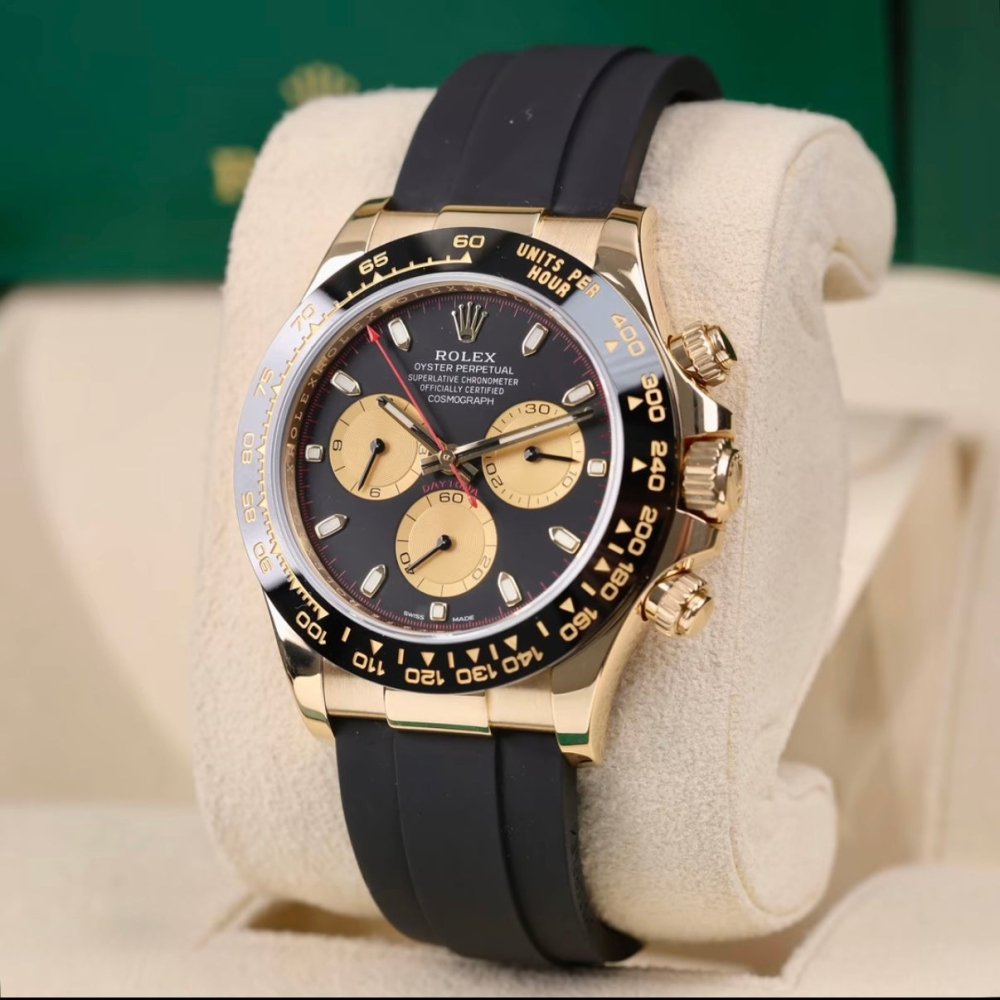 DAYTONA | Yellow Gold Black Dial Oysterflex 116518LN （SOLD OUT) - Prestige Watches AU